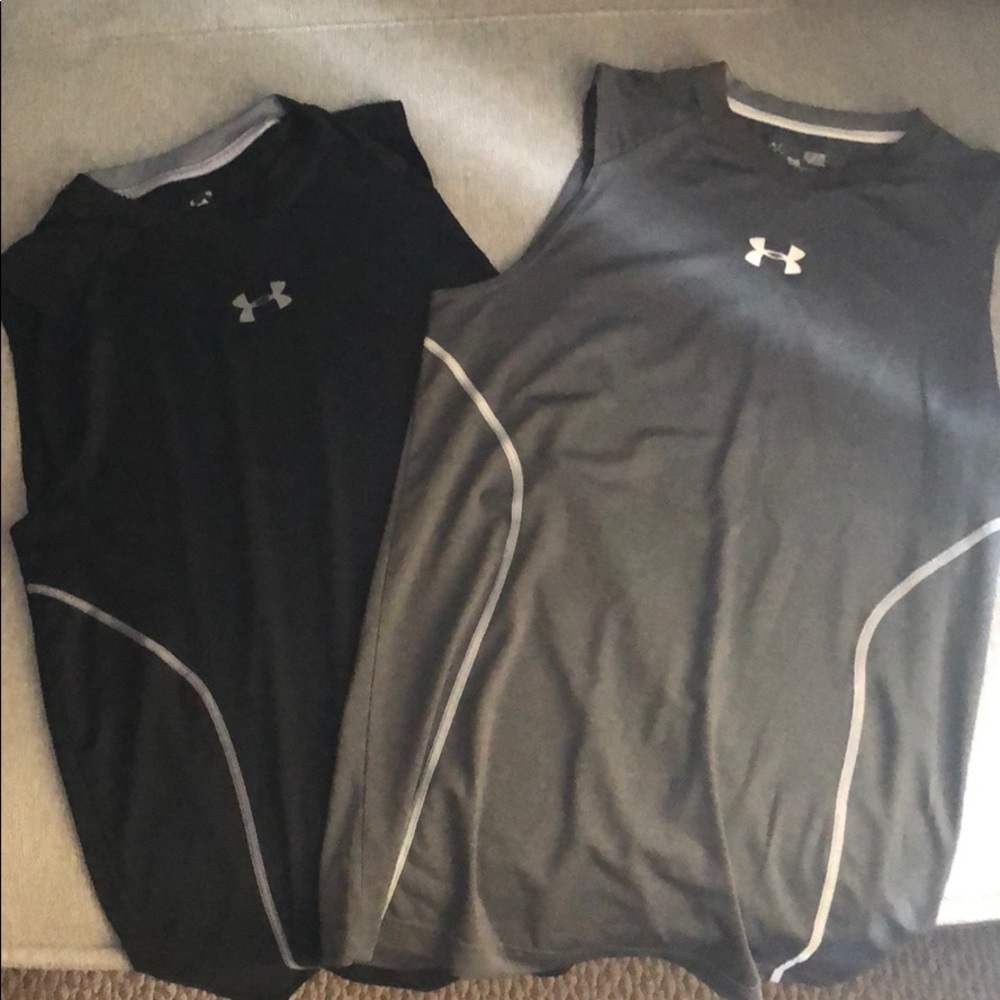Under Armour fitted basketball/workout tank tops.